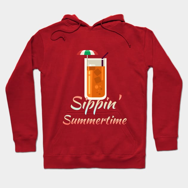 Summertime drink Hoodie by Courtney's Creations